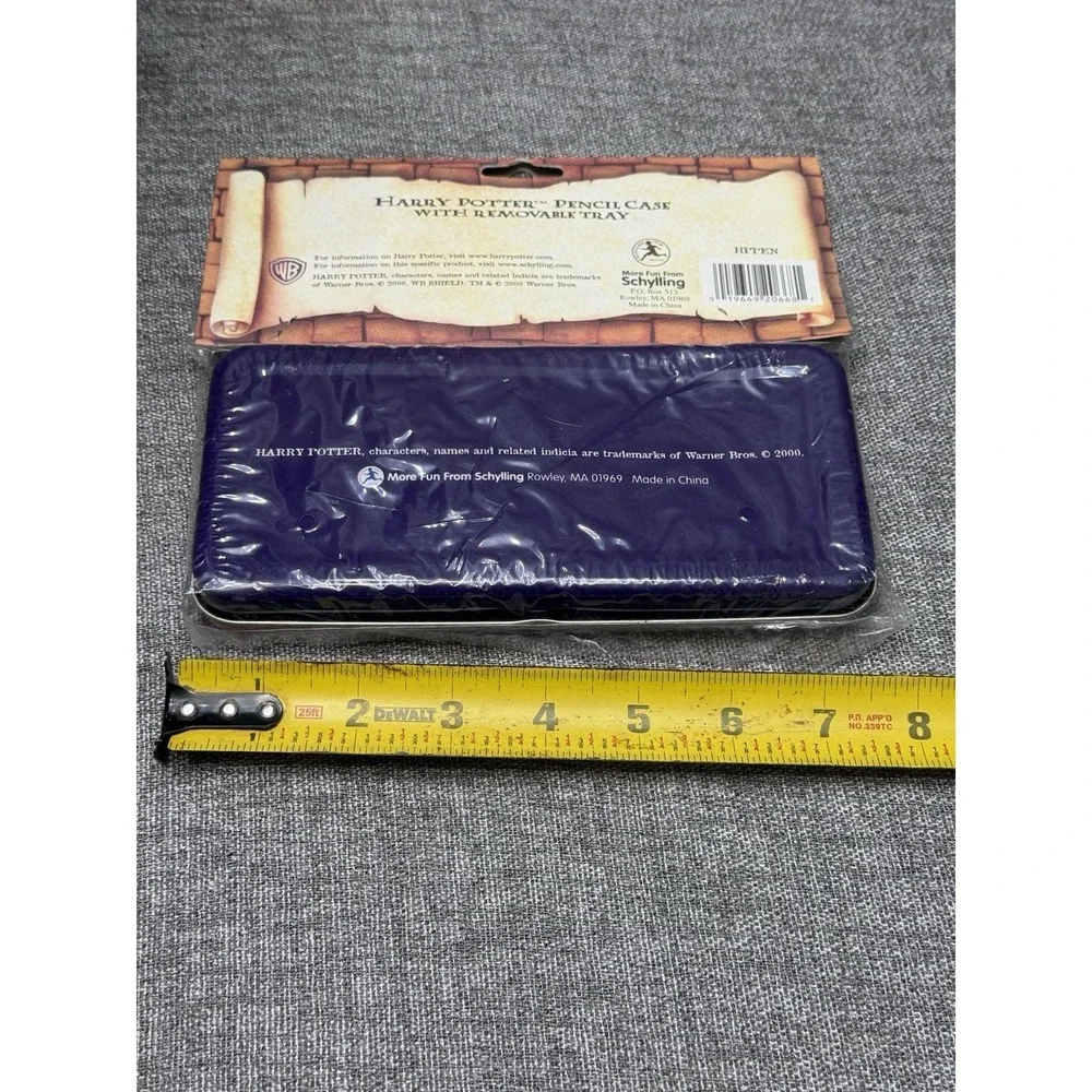 Vintage Deadstock 2000 Harry‎ Potter Metal Tin Pencil Case Book Characters
